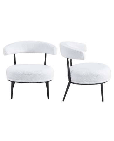 Butaca Asis – Tapizado Teddy y patas metálicas, ideal para cualquier espacio