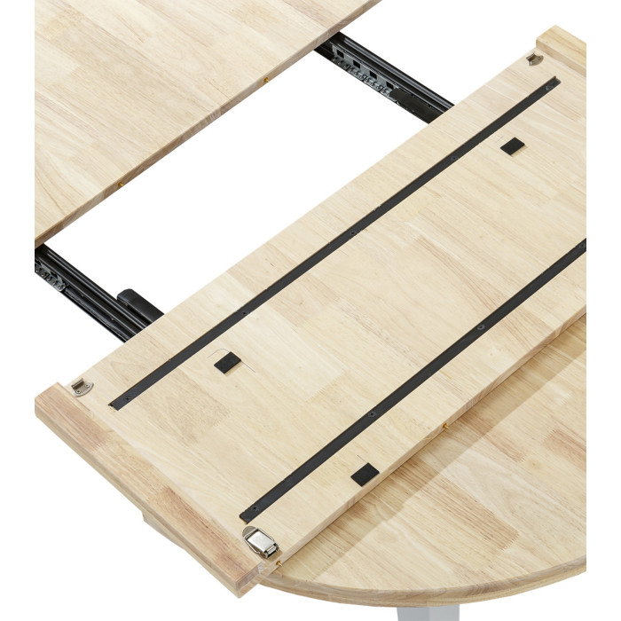 Mesa comedor redonda extensible industrial BERGI