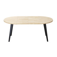 Mesa comedor redonda extensible industrial BERGI