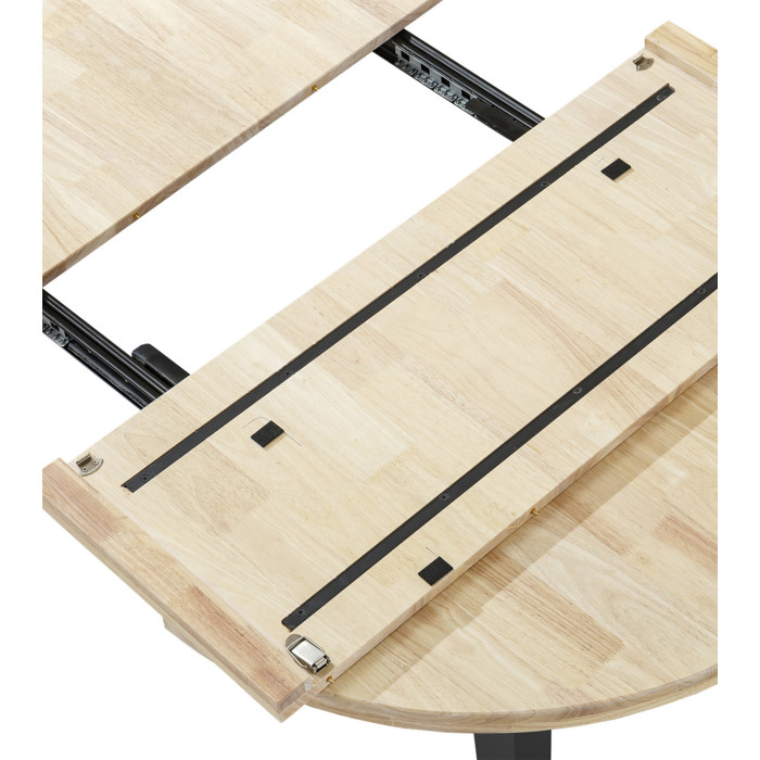 Mesa comedor redonda extensible industrial BERGI