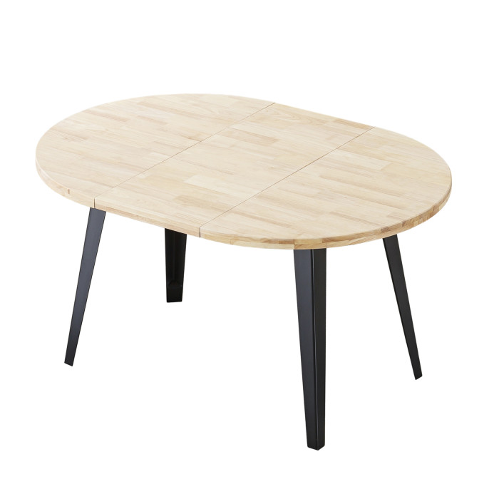 Mesa comedor redonda extensible industrial BERGI