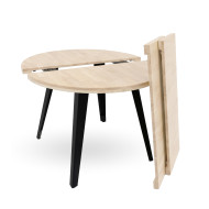 Mesa comedor redonda extensible industrial BERGI