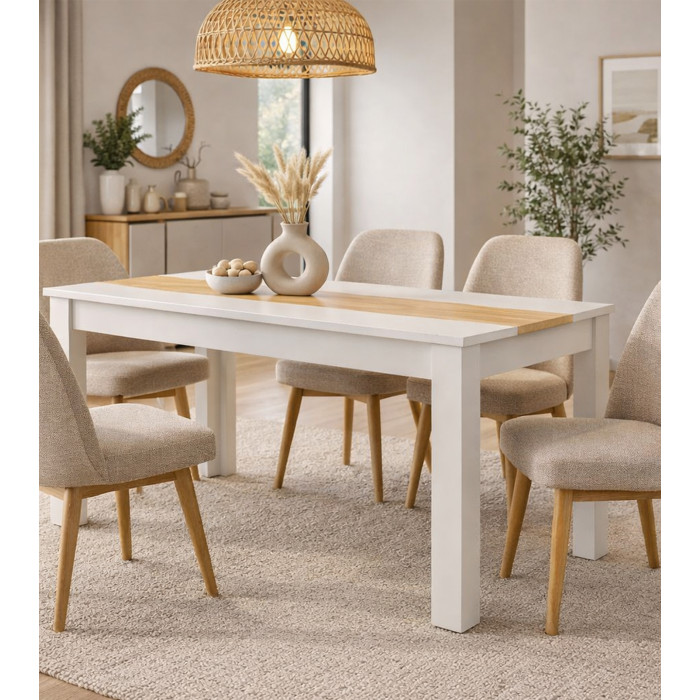 Mesa de comedor fija Mirko 140x90 cm – Diseño funcional