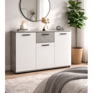 Aparador Bosco con 3 puertas y 1 cajón – Diseño moderno