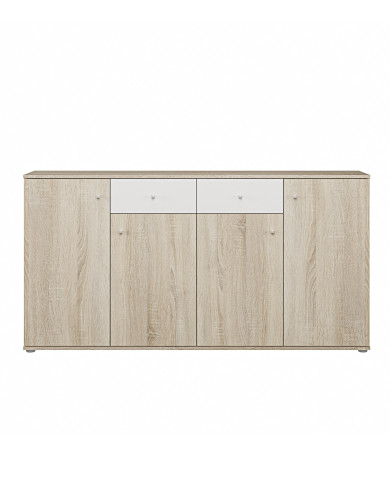 Aparador Match – Diseño moderno roble y blanco