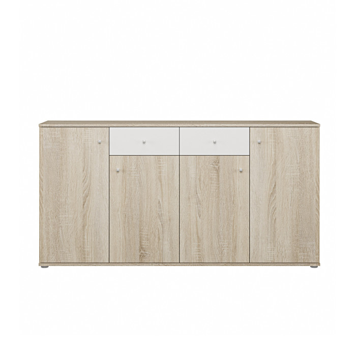 Aparador Match – Diseño moderno roble y blanco