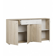 Aparador Match – Diseño moderno roble y blanco