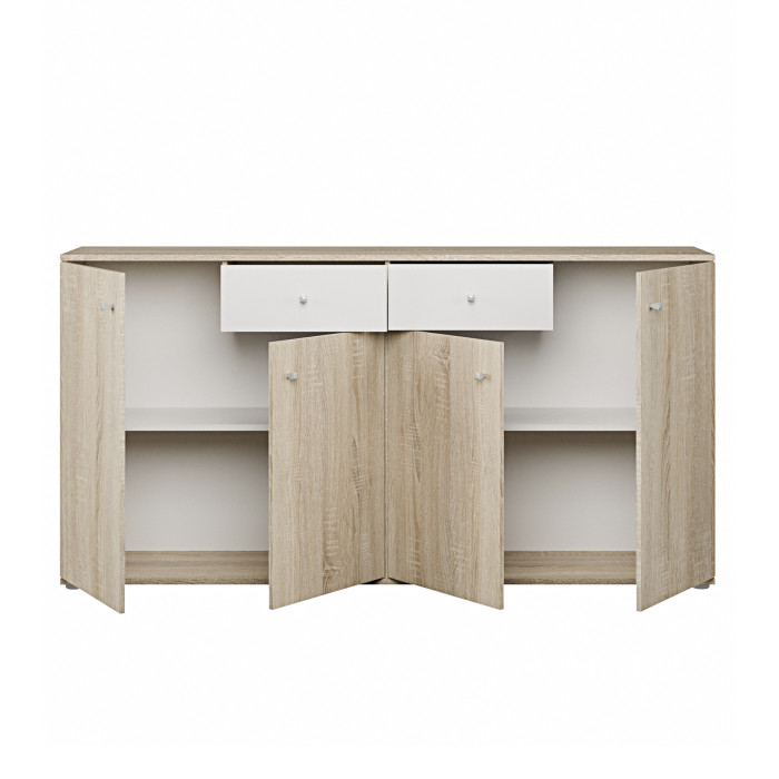 Aparador Match – Diseño moderno roble y blanco