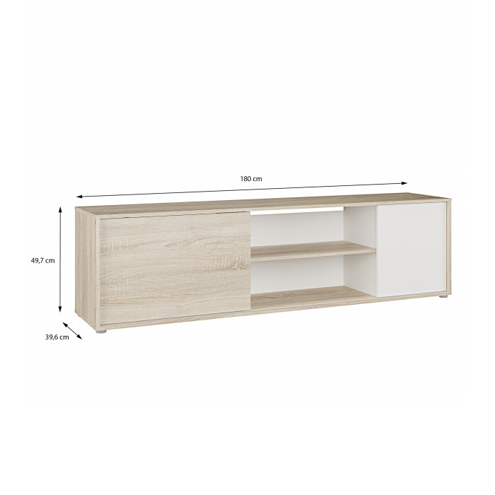 Mueble de TV Match 180 cm – Estilo escandinavo y funcional