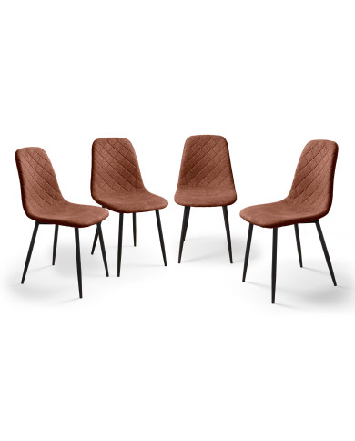 Pack de 4 Sillas de Comedor Suiz - Diseño Moderno y Elegante