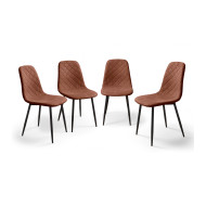 Pack de 4 Sillas de Comedor Suiz - Diseño Moderno y Elegante