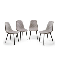 Pack de 4 Sillas de Comedor Suiz - Diseño Moderno y Elegante