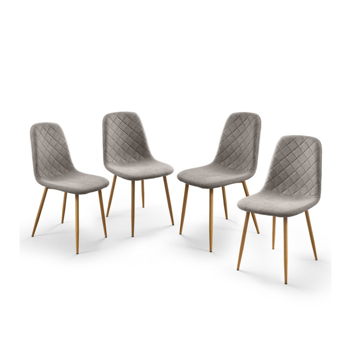 Pack de 4 Sillas de Comedor Suiz - Diseño Moderno y Elegante