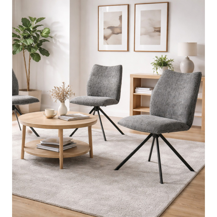 Silla Nena giratoria 180º – Tapizada en tela