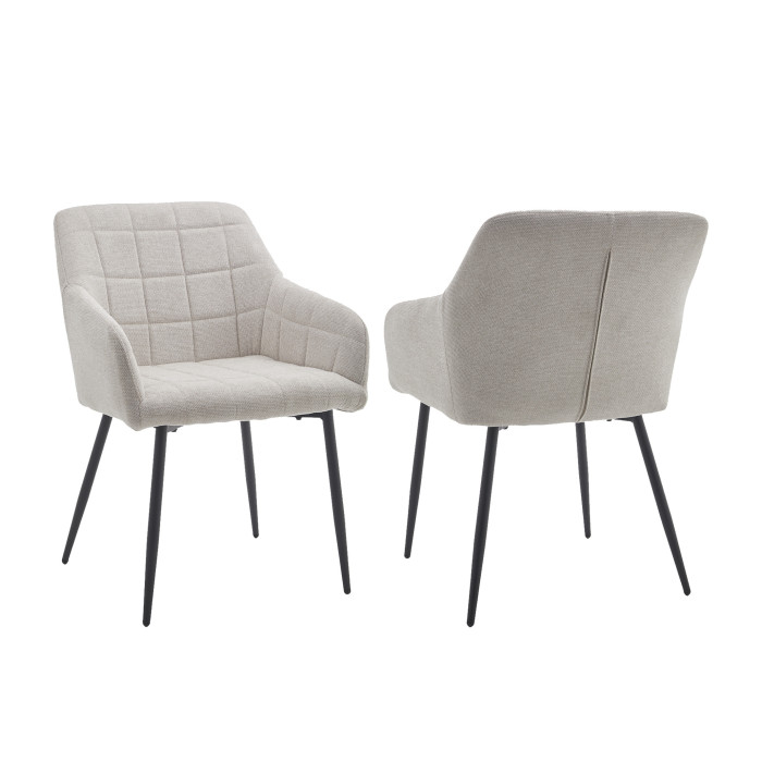 Pack 2 sillas comedor con reposabrazos FREYA