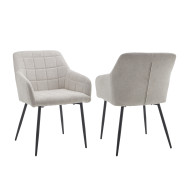 Pack 2 sillas comedor con reposabrazos FREYA