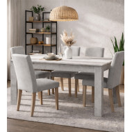 Mesa de comedor fija Mirko 140x90 cm – Diseño funcional