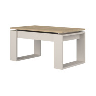 Mesa centro elevable Rubi II estilo industrial