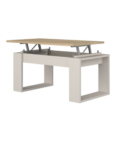 Mesa centro elevable Rubi II estilo industrial