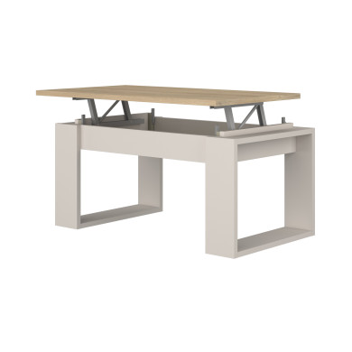 Mesa centro elevable Rubi II estilo industrial