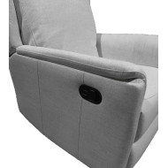 Sillón reclinable Nievis – Sillón relax con palanca
