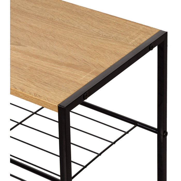 Estantería Kraft estilo industrial con 4 estantes