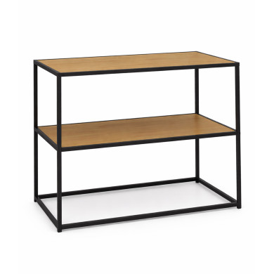 Estantería Kraft II industrial con estantes en roble