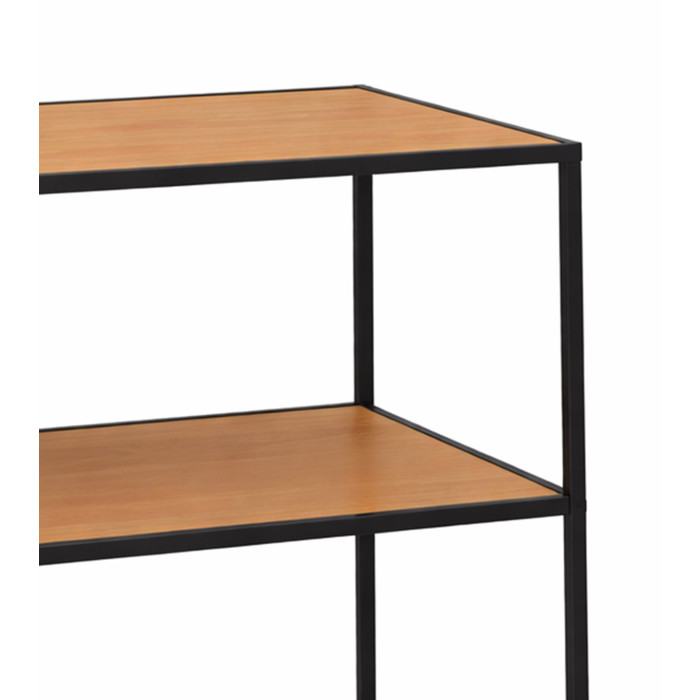 Estantería Kraft II industrial con estantes en roble