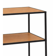 Estantería Kraft II industrial con estantes en roble