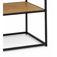 Estantería Kraft II industrial con estantes en roble