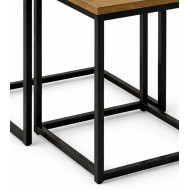 Mesa auxiliar Kraft pack 2 Uds. – Estilo industrial