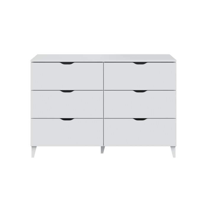 Cómoda Ares 6 cajones con patas