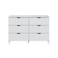 Cómoda Ares 6 cajones con patas