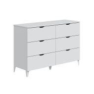 Cómoda Ares 6 cajones con patas