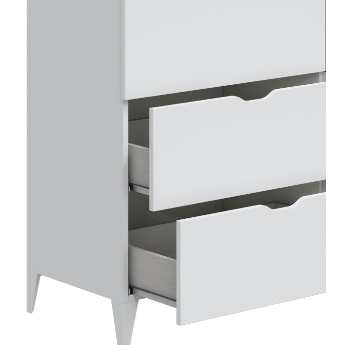 Cómoda Ares 6 cajones con patas