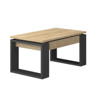 Mesa de centro elevable Rubi con almacenaje