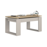 Mesa de centro elevable Rubi II con almacenaje