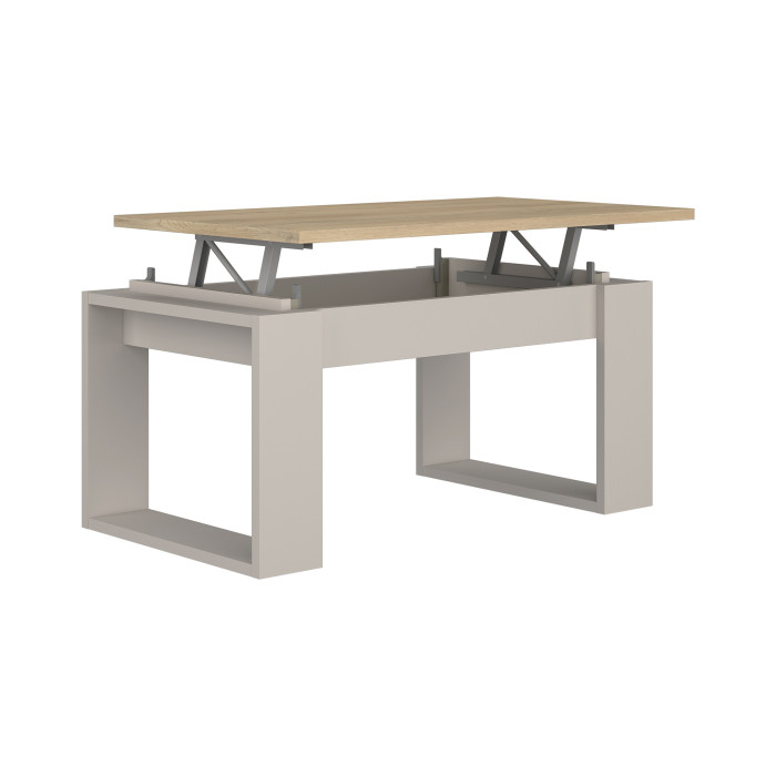 Mesa de centro elevable Rubi II con almacenaje