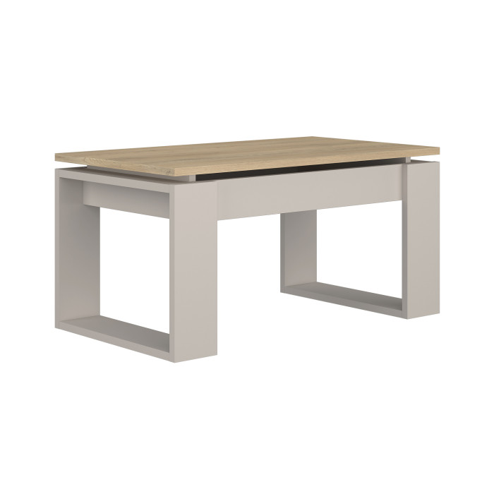 Mesa de centro elevable Rubi II con almacenaje