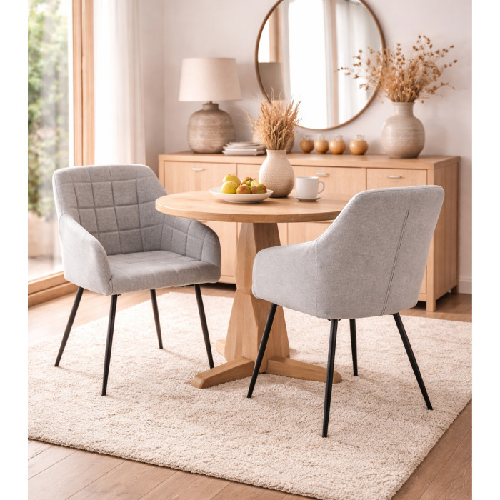 Pack 2 sillas comedor con reposabrazos FREYA