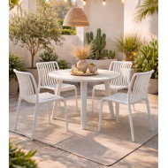 Sillas Solenia pack 4 apilables interior exterior