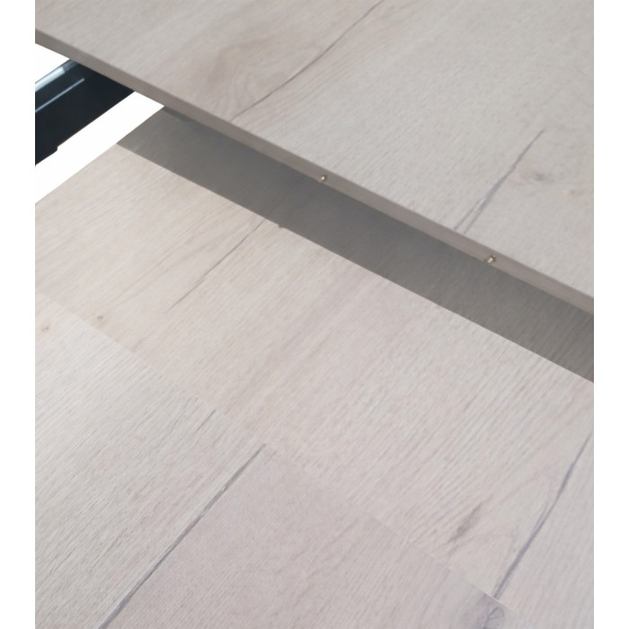 Mesa redonda extensible Anubis con patas cruzadas