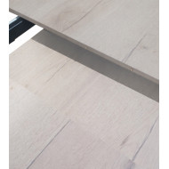 Mesa redonda extensible Anubis con patas cruzadas