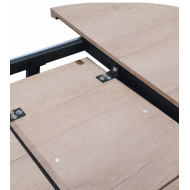 Mesa redonda extensible Anubis con patas cruzadas