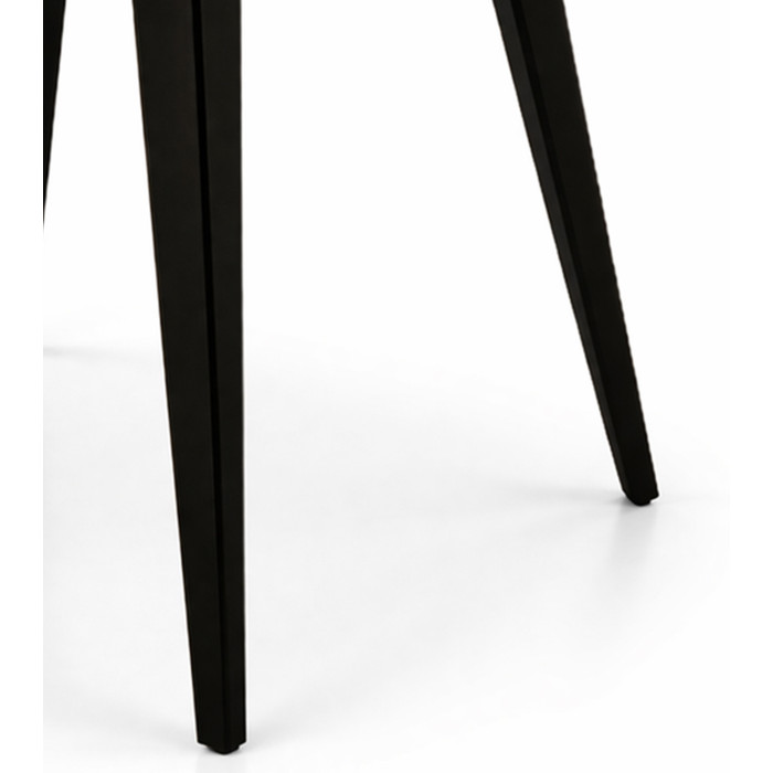 Mesa de comedor extensible Alpes melamina patas negras