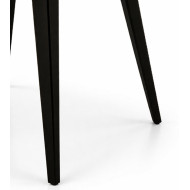 Mesa de comedor extensible Alpes melamina patas negras