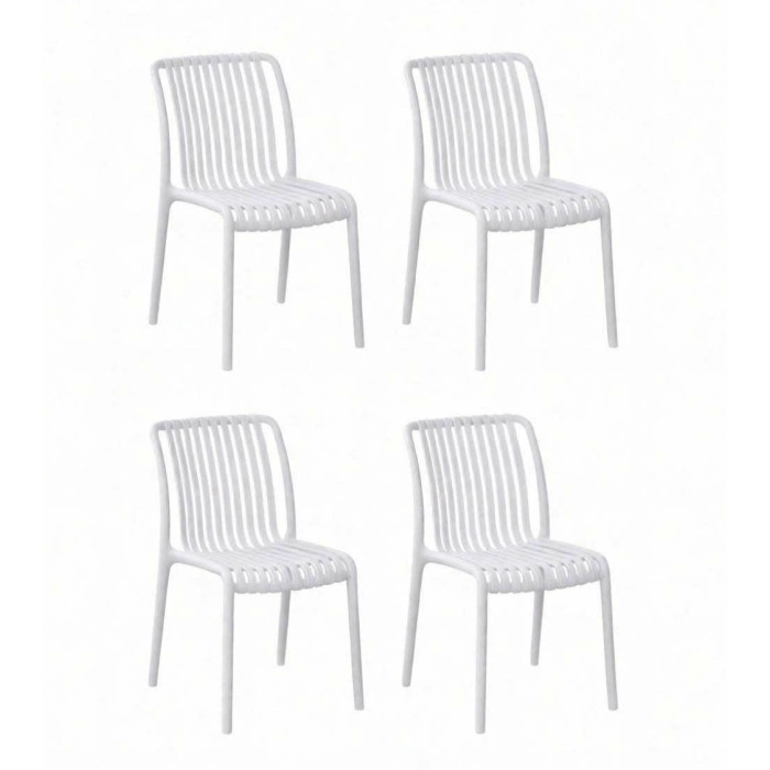 Sillas Solenia pack 4 apilables interior exterior