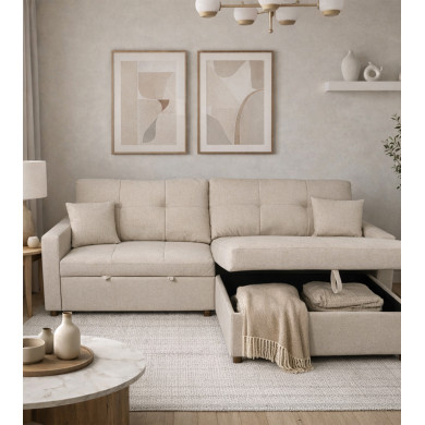 Sofá Sahara Chaise Longue con cama y arcón