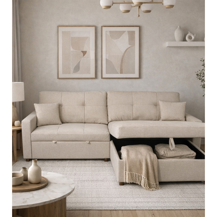 Sofá Sahara Chaise Longue con cama y arcón