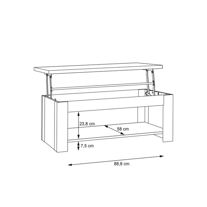 Mesa centro elevable DUMI | Cambia Tus Muebles